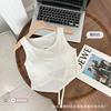 Camisola de algodón irregular sin espalda para mujer, con almohadilla para el pecho, ropa exterior, bonita parte superior con tirantes huecos en la espalda, ropa interior sexy envolvente para el pecho
