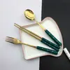 Juego de Vajilla de Acero Inoxidable con Articulaciones de Bambú Cerámico, Cuchillo Tenedor Cuchara Palillos Occidentales, Caja Portátil para Uso en Casa