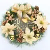 Guirlanda de Natal 30/40/50cm Decoração de Natal Fruta Vermelha Guirlanda Artificial Pendurar Janela Porta Decoração de Shopping Center de Natal