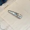 Pinza para el pelo de cuero con lunares estilo nuevo coreano y japonés, Pinza para el pelo vintage de alta gama, Pinza para flequillo, Pinza para el pelo lateral, Pasador elegante