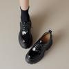 Mocasines de 8CM para aumentar la altura, suela gruesa, ultraligeros, zapatos pequeños de cuero, zapatos individuales de cuero genuino, estilo británico, plataforma, zapatos de mujer