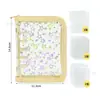 Caderno com Adesivos de Estrela Laser M5 para Fichário de 6 Furos Pacote de Refil Transparente com 10 Cartões de Armazenamento Conjunto Álbum de Cartões
