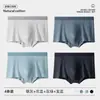 Al por mayor Ropa interior nueva para adolescentes Hombres Algodón Puro Peinado Boxer Pantaloncillos de Cuatro Esquinas para Escuela Secundaria