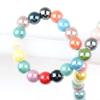 Contas de cerâmica de 10mm contas de cerâmica coloridas acessórios DIY feitos à mão contas para colar pulseira contas com furo redondo