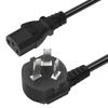 Cable de alimentación de tres clavijas estándar nacional certificado 3C Sufijo de clavija Cable de alimentación de CA Cable para host de computadora Olla arrocera Cable de enchufe de tres núcleos
