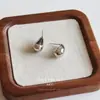 Brincos de Argola de Prata 925 com Agulha, Cor Dourado Branco Metálico, Formato de Gota d'Água, Simples e Elegantes, Versáteis, de Nicho, Exagerados, Brincos de Luxo