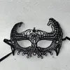 Ventas Directas de Fábrica Máscara de Ojos Sexy de Encaje Negro Reina Tema Fiesta de Baile Máscara Halloween Navidad Maquillaje