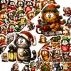 Compra directa transfronteriza de 50 lindos stickers de animales navideños (gatos) para decoración navideña, agenda y decoración de funda de teléfono