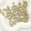 6 cuentas acrílicas cuadradas de 6 mm con el alfabeto inglés, hechas a mano, para pulseras, accesorios, cuentas dispersas.