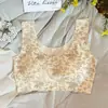 Em estoque popular sutiã pequeno floral sem costura para seios pequenos push-up bolinhas calcinha colete modelador respirável faixa sem fio tomara-que-caia