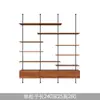 Estantería de Madera Maciza de Múltiples Niveles para Sala de Estar Minimalista Moderna con Columna de Diseño Estilo Vintage Estantería de Exhibición de Piso a Techo