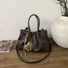 Bolso Retro Color Marrón Maillard de Gran Capacidad para Mujer Bolso de Mano Tipo Tote de Gama Alta para Viajes y Uso Diario Bolso de Hombro Exquisito para Mujer