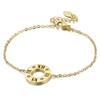 Japonês e coreano simples aço inoxidável redondo bolo personalidade popular pulseira número romano diamante oco letra joias atacado
