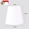 Lámpara de pared moderna con pantalla de burbujas y clip, de tela, con forma de vela, de cristal, con punta de burbuja y cubierta de estilo europeo, color blanco, E14, con accesorios y cubierta de tela plegable.
