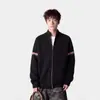 Cárdigan suéter de cuello alto medio estilo japonés con cremallera, suéter de punto casual holgado de moda americana para hombre primavera/otoño/invierno