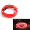Tira LED Interior de Coche Luz Decorativa de Ambiente Tira Guía Cable Luminoso El 12V Tira de Luz Fría Luz Nocturna Ultra Delgada Flexible