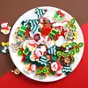Accesorios de resina de serie navideña de dibujos animados creativos paquete de material para manualidades DIY carcasa de teléfono móvil papelería diadema accesorios para el cabello al por mayor