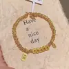 Nuevo Estilo Chino Estilo Lujo Ligero Pulsera Dorada de los Cinco Emperadores Entrelazada Diseño de Nicho Elegante de Alta Calidad Pulsera Antigua Versátil