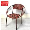 Silla de ratán natural individual balcón respaldo para ancianos bambú Teng real tejido ocio oficina hogar asiento de ratán para computadora