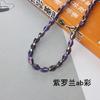 Nuevas cuentas sueltas de color galvanizado, cuentas de cristal artificial AB color oliva, cuentas ovaladas, material de joyería para bricolaje