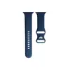 Banda de Silicona para Apple Watch Hebilla Mariposa Color Sólido Banda de Silicona de Repuesto Inteligente para Apple Watch