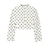 Traje corto de verano para mujer estilo europeo y americano con lunares 61702