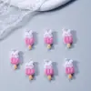 Accesorios de Arte de Uñas de Conejo de Dibujos Animados Estilo Japonés Rhinestone de Resina Decoraciones de Uñas Portátiles Accesorios para Fundas de Teléfono Pegamento de Crema Accesorios de Material DIY