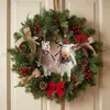 Conjunto de Bonecos Rena de Feltro de Lã Desenho Animado Enfeites Pendurados Decorações para Árvore de Natal Vitrine de Feriado Atacado