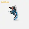 Sapatos Infantis Balabala, Tênis Esportivos Infantis, Sapatos Respiráveis de Malha para Meninos Primavera e Outono, Tênis Leves com Fivela de Botão Tendência