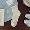 Calcetines de encaje estilo ballet para mujer, finos de verano, transpirables, absorbentes de sudor, sin costuras, con suela de algodón, calcetines tobilleros con estampado floral pequeño