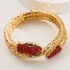 Pulsera Serpiente Enroscada Vintage, Pulsera Serpiente de Aleación Incrustada con Pedrería Joyería para Hombres Mujeres