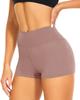 Shorts de Yoga Transfronteiriços, Hot Pants Femininos, Calças Esportivas de Cintura Alta com Ponto Único para Controle da Barriga, Calças de Fitness Estampadas de Leopardo de Alta Elasticidade e Ajustadas