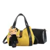 Moda coreana y japonesa gamuza alta gama gran capacidad 2026 otoño nuevo bolso de hombro único bolso cruzado tipo cubo