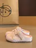 Mules Únicos de Suela Gruesa y Punta Cerrada para Mujer, Verano 2026 Nuevos Zapatos Casuales Blancos Retro Birkenstock Slip-On