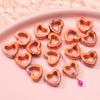 Novo produto 2022 Halo oco amor contas de cerâmica DIY joias feitas à mão esmalte de flor contas de porcelana acessórios para pulseira Atacado