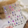 Pegatinas para Uñas con Relieve Tomoni Estilo Japonés Popular Pegatinas para Uñas de Niños Serie de Animales de Dibujos Animados Decoraciones para Uñas