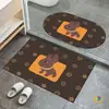 Alfombra de Piso de Baño Minimalista Moderna, Absorbente de Agua, Adecuada para Baño, Inodoro, Entrada de Dormitorio, Alfombra, Felpudo, Felpudo de Entrada, Cristal