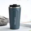 Taza de Café Estilo Europeo Transfronteriza Termo de Viaje Taza de Regalo de Acero Inoxidable Aislamiento Simple Vacío Doble Capa Taza Artesanal