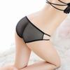 Renda Sexy com Recortes em Tela Lingerie Feminina Cintura Baixa Tentadora Transparente Sexy Calcinha Feminina com Forro de Algodão
