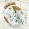 Funda de Cama de Dos Piezas de Tela Creada Transfronteriza Hilo de Algodón para Bebé Color Sólido Cubierta Completa para Cama de Bebé Sábana de Cama Transpirable de Hilo de Algodón de Doble Capa