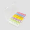 Caixa de Armazenamento Transparente/Colorida para Montagem de Moscas Flying Fly Tying Box Portátil Material Caixa Contas de Tungstênio Contas de Cobre Caixa de Classificação de Anzóis de Pesca
