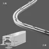 Riel de Cortina Invisible Empotrado, Montaje Superior, Riel Deslizante Flexible, Riel Deslizante Oculto Preinstalado