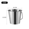 Cubo para Vino Tinto, Cubo de Hielo Portátil Doble Anillo No Magnético, Cubo de Champán para KTV Bar, Cubo de Hielo para Cerveza