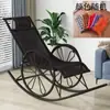 Cadeira de Balanço, Cadeira de Descanso, Cadeira de Rattan para Dormir Adulto, Varanda para Intervalo de Almoço, Sala de Estar de Lazer em Casa, Cadeira Especial de Lazer para Idosos
