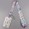 Lanyard para Teléfono con Forma de Corazón para Té con Leche y Café, Portatarjetas, Insignia de Exposición para Tarjeta de Autobús de Estudiante, Funda Protectora Dura de Moda