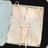 [Algodón Yunduo] Peishi de Abanico # Suéter de Verano para Mujer Ropa de Casa con Almohadillas en el Pecho y Camisones