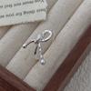 Anillo de Plata Esterlina S925 Nuevo Calado Trenzado Lazo para Mujer Nicho Elegante Estilo Ins Anillo de Nudo de Cuerda de Alta Gama