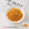 Cuentas Espaciadoras de Volante Color Conservante Chapadas en Oro para Pulseras, Collares y Accesorios de Joyería Hechos a Mano DIY