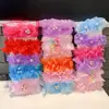 Ornamento de Cabelo para Dança Infantil Adorno de Cabeça para Damas de Honra Coque de Bola para Festa Anel de Cabelo Elástico Flor Botão de Flor Acessório de Cabeça para Bebês Meninas