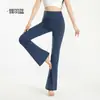 Pantalones de Yoga Estilo Nuevo 2026 de Cintura Alta Levanta Glúteos Deportivos Fitness Adelgazantes Acampanados para Mujer Primavera y Verano